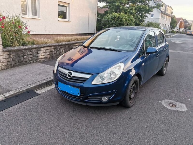 Blau Gebraucht 2008 Opel Corsa Limousine | 1.500 € (Guter Preis) - Bild 1/4