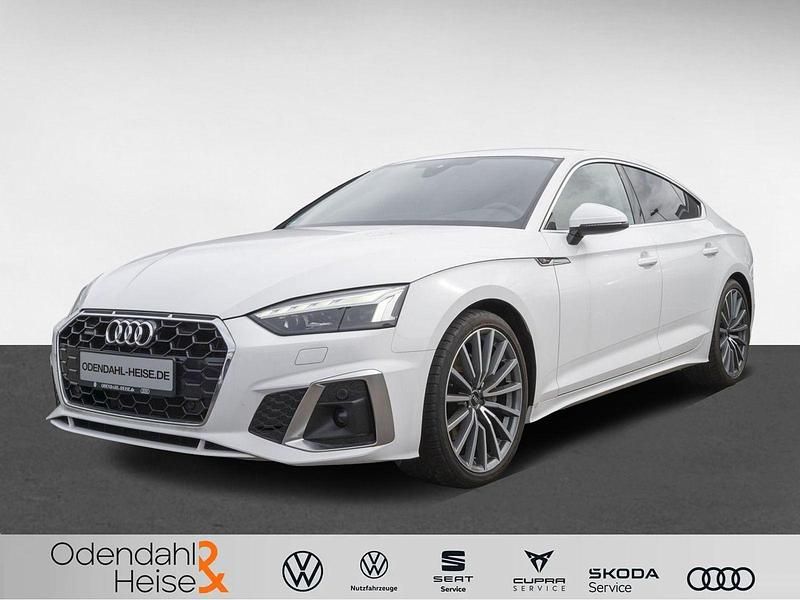 Polsterfarbe: schwarz Gebraucht 2022 Audi A5 Sportback S-Line Limousine | 30.750 € (Guter Preis) - Bild 1/4