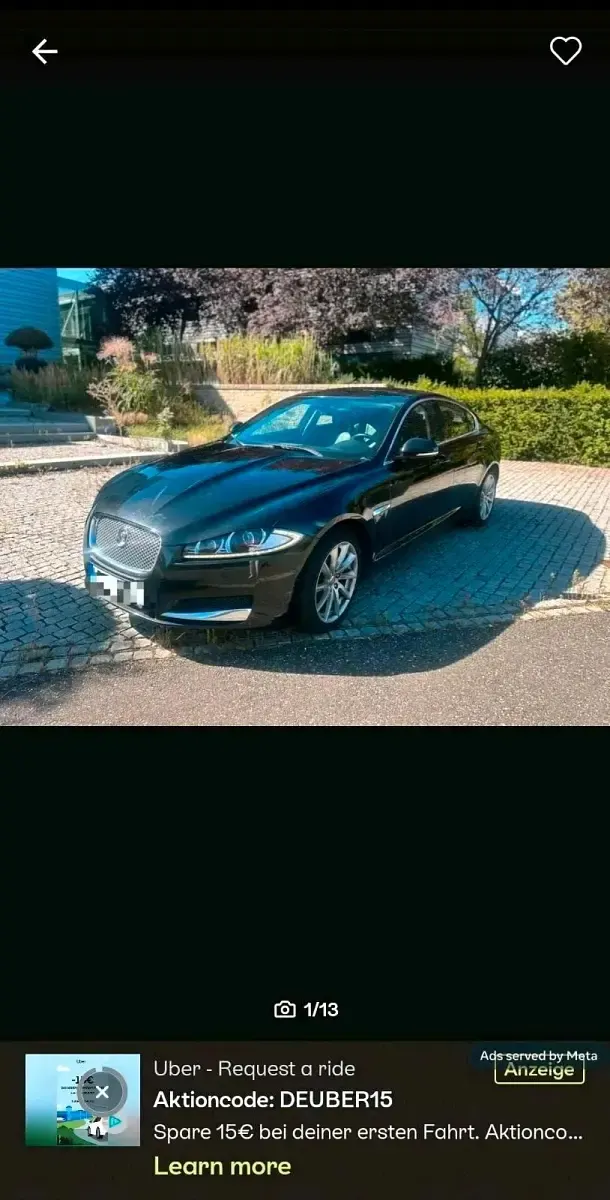 Gebraucht Jaguar XF 200 PS (147 kW) 2014 Schwarz Limousine