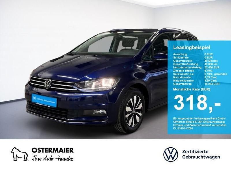 Atlantik blue Gebraucht 2024 VW Touran Move Van / Kleinbus | 33.880 € (Fairer Preis) - Bild 1/4