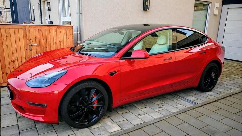 Gebraucht Tesla Model 3 Performance 377 kW (513 PS) 2021 Rot Limousine