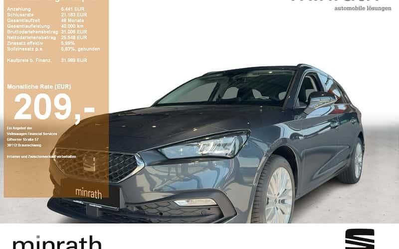 Grau Neu 2025 Seat Leon ST Kombi | 31.989 € (Teuer) - Bild 1/4