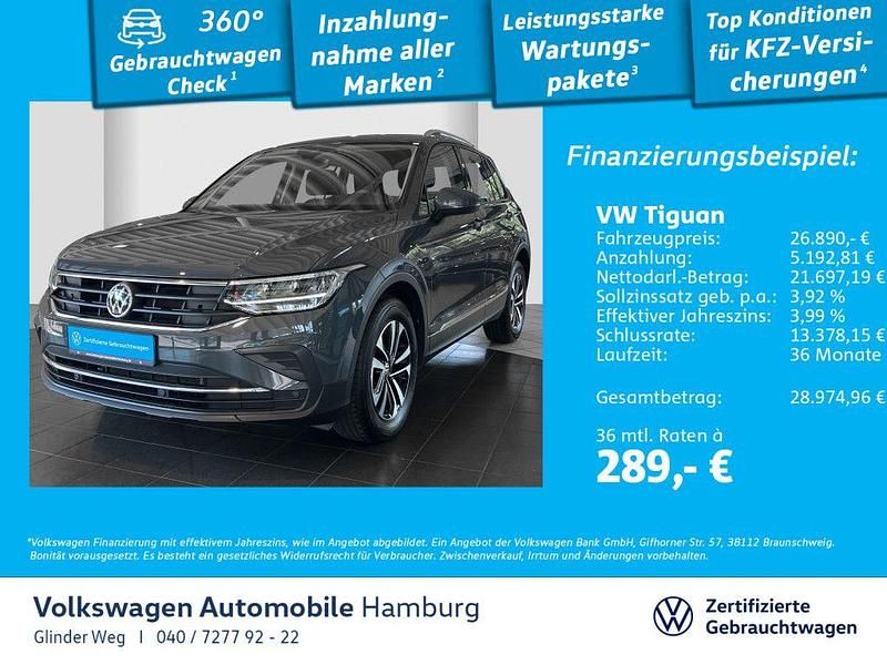 Grau Gebraucht 2021 VW Tiguan United SUV | 26.890 € (Fairer Preis) - Bild 1/3