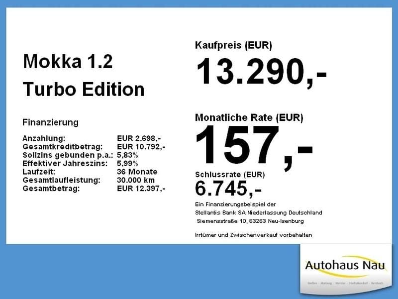 Gebraucht Opel Mokka Edition 131 PS (96 kW) 2021 Ikone gruen SUV