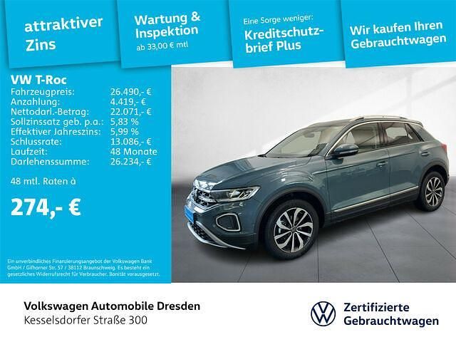 Gebraucht VW T-Roc Style 150 PS (110 kW) 2022 Z3 petroleum blue metallic SUV