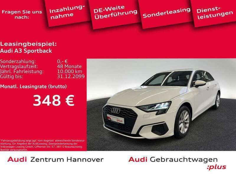 Ibisweiß Gebraucht 2022 Audi A3 Limousine | 24.450 € (Fairer Preis) - Bild 1/4
