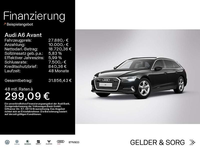 Brillantschwarz Gebraucht 2022 Audi A6 Sport Kombi | 27.880 € (Guter Preis) - Bild 1/2