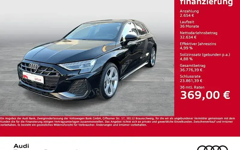 Gebraucht Audi A3 S-Line 150 PS (110 kW) 2025 Mythosschwarz metallic Limousine