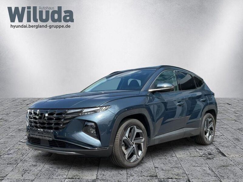 Teal blue / met blau Gebraucht 2022 Hyundai Tucson Prime SUV | 28.940 € (Fairer Preis) - Bild 1/4