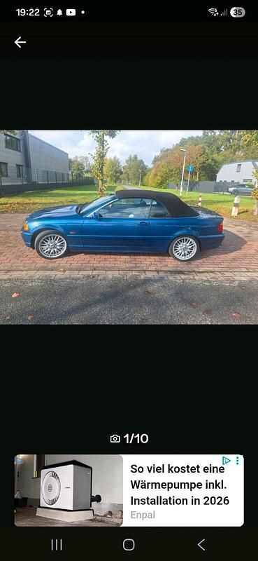 Gebraucht BMW 325 Cabriolet 192 PS (141 kW) 2000 Blau Cabrio