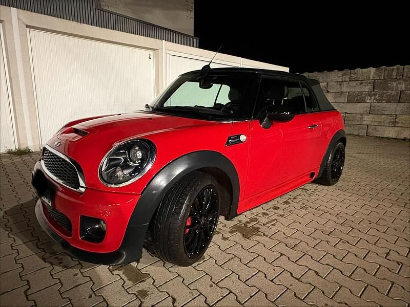 Rot Gebraucht 2012 Mini John Cooper Works Cabriolet Cabrio | 11.399 € (Etwas zu teuer) - Bild 1/4