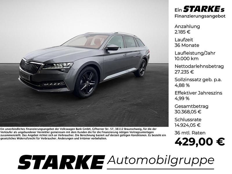 Gebraucht Skoda Superb Style 218 PS (160 kW) 2022 Grau (graphitegrau metallic) Kombi