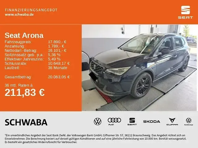 Gebraucht Seat Arona FR 110 PS (80 kW) 2022 Blau SUV