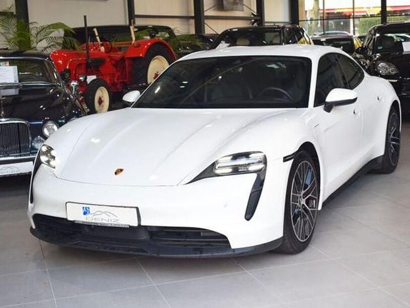 Weiß Gebraucht 2022 Porsche Taycan Limousine | 57.899 € (Superpreis) - Bild 1/3