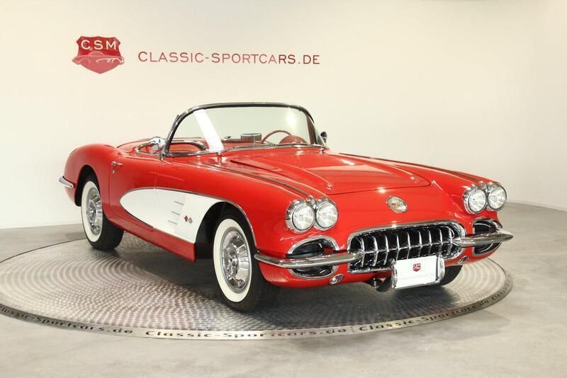 Rot Gebraucht 1958 Corvette C1 Cabrio | 110.000 € - Bild 1/4