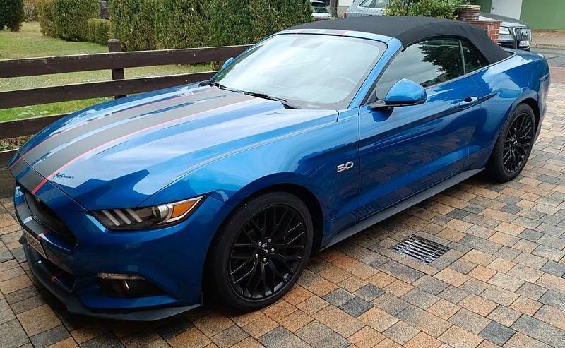 Blau Gebraucht 2017 Ford Mustang GT Cabrio | 32.500 € (Superpreis) - Bild 1/4