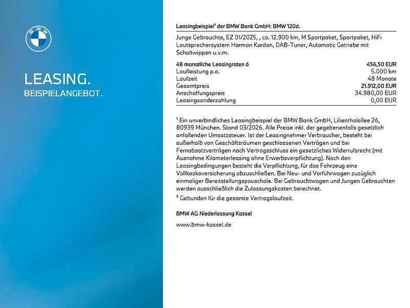 Gebraucht BMW 120 Shadowline 150 PS (110 kW) 2024 Blau Kleinwagen