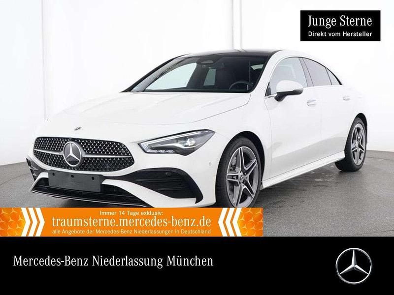 Polarweiß Gebraucht 2024 Mercedes CLA200 AMG Coupé | 36.490 € (Fairer Preis) - Bild 1/3