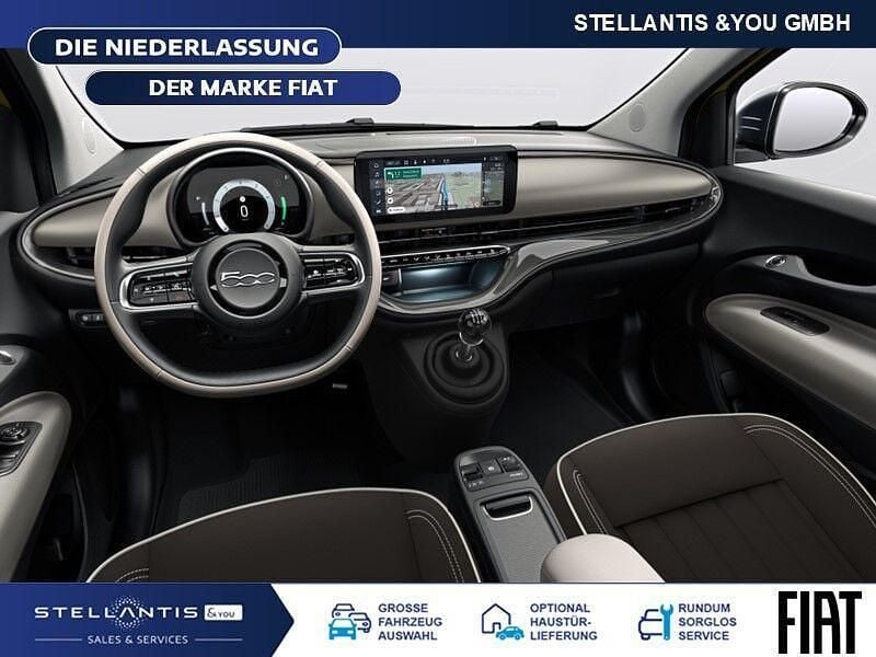 Neu Fiat 500 La Prima 65 PS (47 kW) 2026 Gelb Cabrio