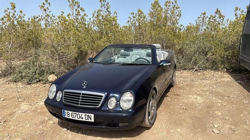 Blau Gebraucht 2000 Mercedes CLK430 Elegance Cabrio | 17.500 € (Teuer) - Bild 1/4