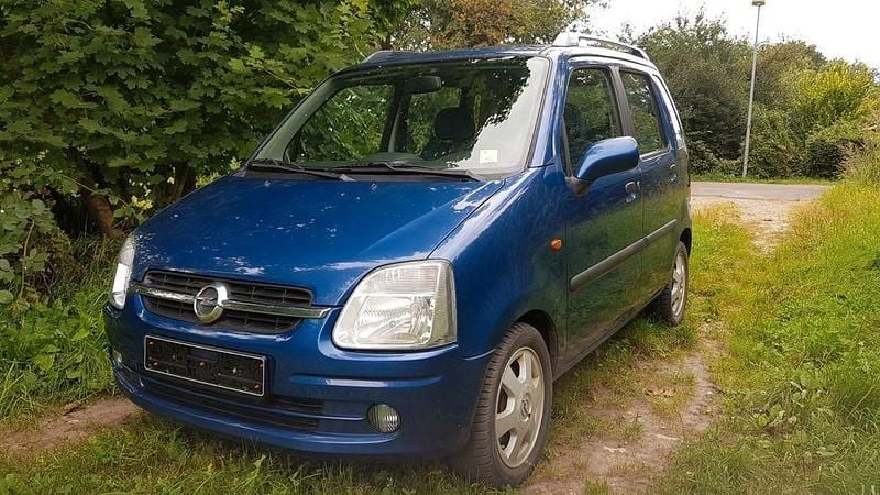 Blau Gebraucht 2002 Opel Agila Limousine | 2.350 € (Fairer Preis) - Bild 1/4