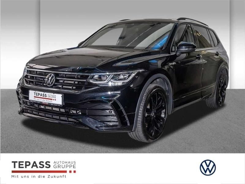 Schwarz Gebraucht 2022 VW Tiguan Allspace R-line SUV | 37.680 € (Fairer Preis) - Bild 1/4