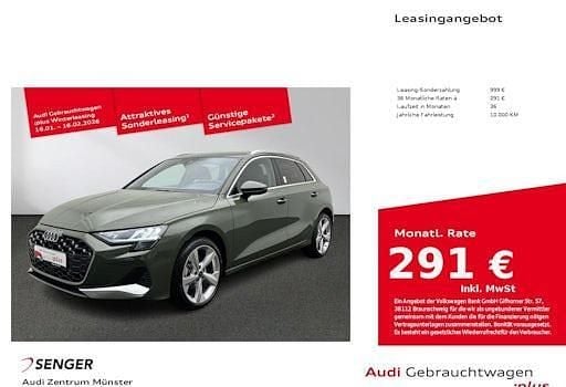 Distriktgrün metallic Gebraucht 2025 Audi A3 Advanced Plus Limousine | 33.990 € (Guter Preis) - Bild 1/4