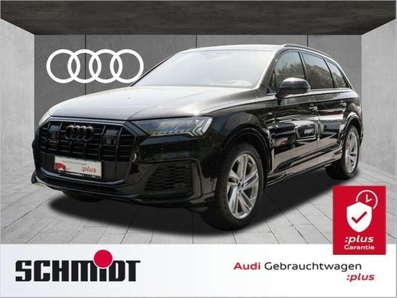 Mythosschwarz metallic Gebraucht 2023 Audi Q7 S-Line SUV | 63.440 € (Guter Preis) - Bild 1/2