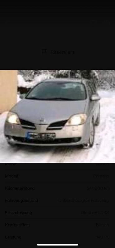 Gebraucht Nissan Primera 140 PS (102 kW) 2003 Grau Kombi
