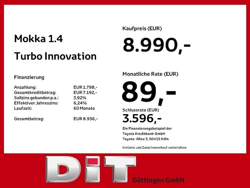 Gebraucht Opel Mokka Innovation 140 PS (102 kW) 2014 Cremeweiss/snow flake white SUV