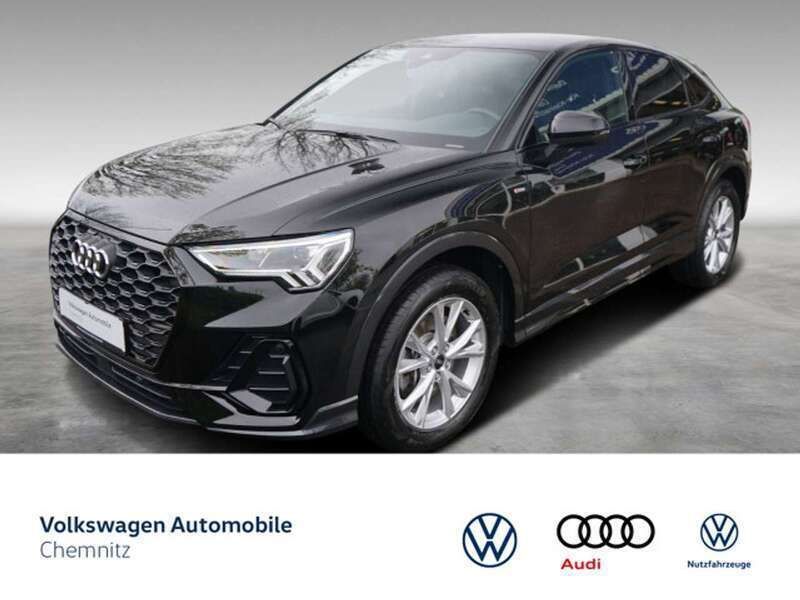 0e mythosschwarz metallic Gebraucht 2021 Audi Q3 S-Line SUV | 36.930 € (Guter Preis) - Bild 1/4