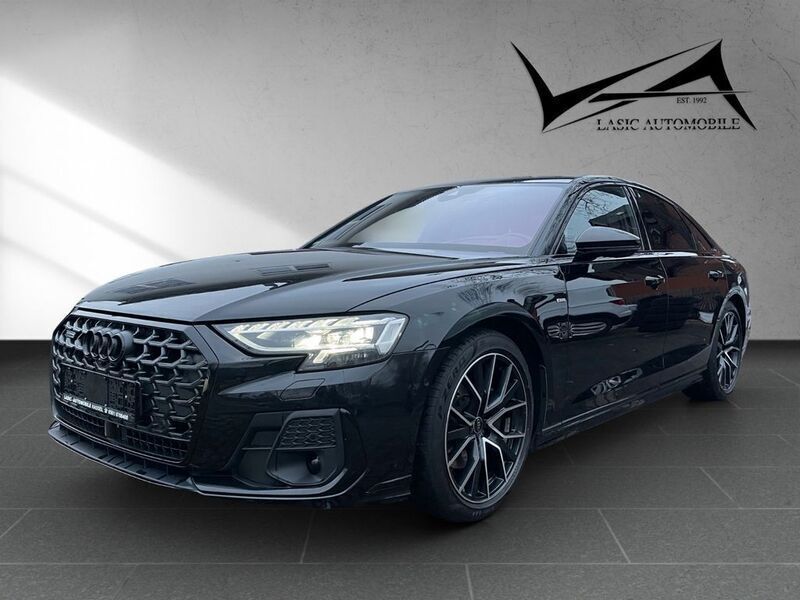 Mythosschwarz metallic Gebraucht 2024 Audi A8 S-Line Limousine | 79.950 € (Teuer) - Bild 1/4