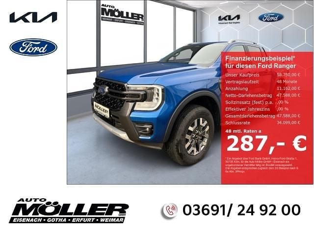 Neu Ford Ranger Wildtrack 281 PS (206 kW) 2025 Blau Pickup