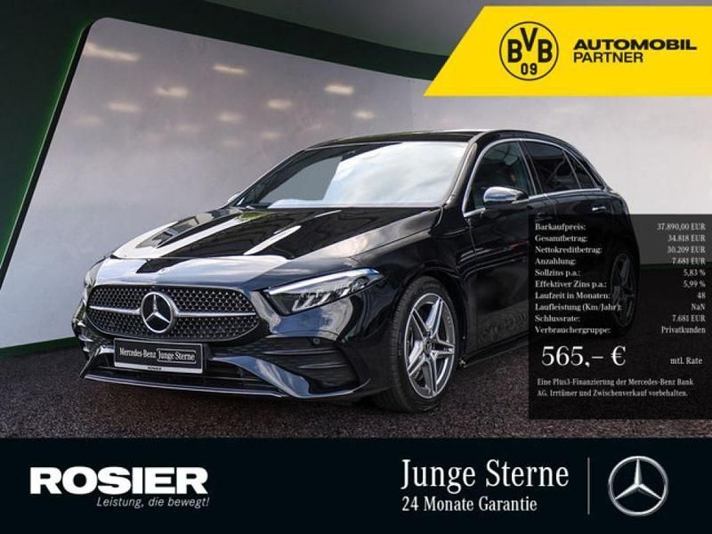 Schwarz / kosmosschwarz (metallic) Gebraucht 2024 Mercedes 250 AMG Coupé | 37.890 € (Fairer Preis) - Bild 1/2