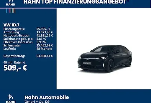 Gebraucht VW ID.7 GTX 250 kW (340 PS) 2025 Schwarz Kombi