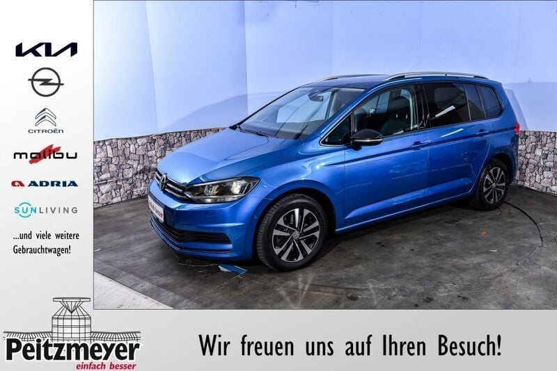 Caribbean blue metallic Gebraucht 2020 VW Touran IQ Drive Van / Kleinbus | 24.990 € (Fairer Preis) - Bild 1/4