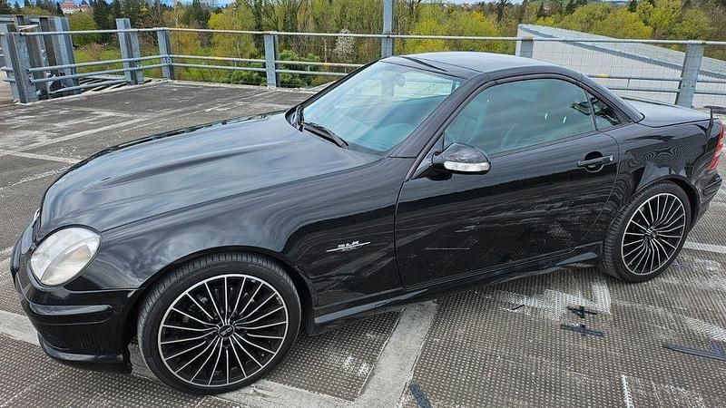 Schwarz Gebraucht 2002 Mercedes SLK230 AMG Cabrio | 7.900 € (Fairer Preis) - Bild 1/4