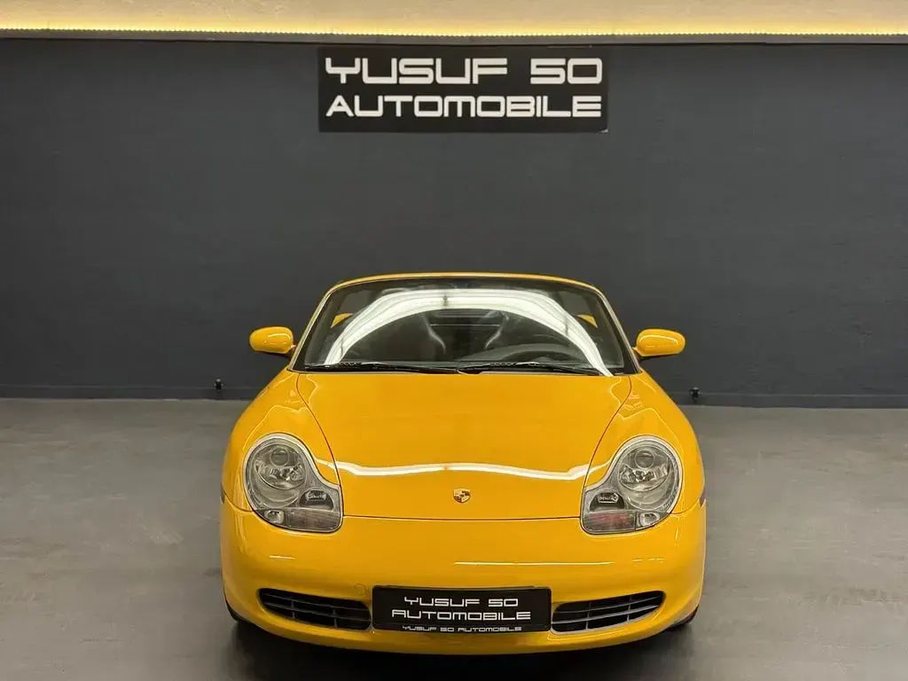 Brugt Porsche Boxster 220 HK (161 kW) 2002 Gul Cabriolet