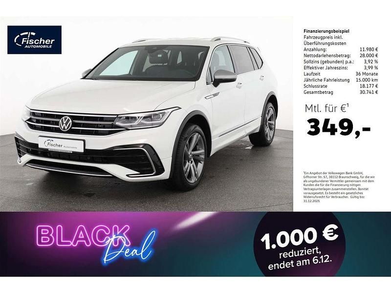 Weiss Gebraucht 2023 VW Tiguan Allspace R-line SUV | 39.980 € (Fairer Preis) - Bild 1/4