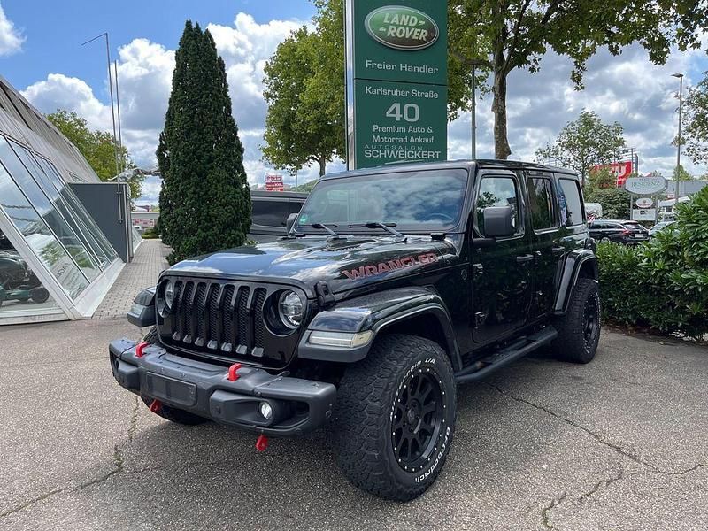 Schwarz Gebraucht 2018 Jeep Wrangler Unlimited Sahara SUV | 31.450 € (Superpreis) - Bild 1/4