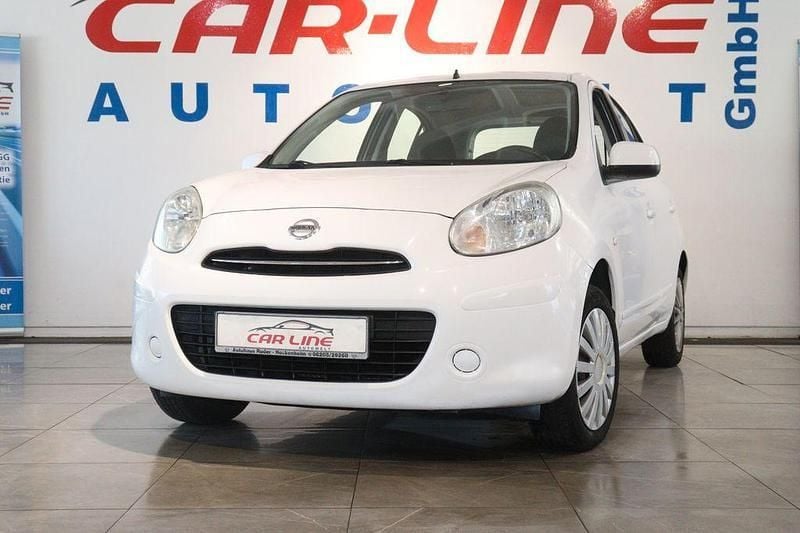 Weiß Gebraucht 2012 Nissan Micra Acenta Kleinwagen | 2.444 € (Guter Preis) - Bild 1/4