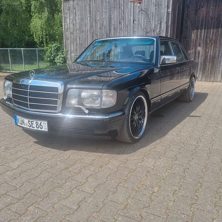Schwarz Gebraucht 1986 Mercedes 420 SE Limousine | 14.999 € - Bild 1/4