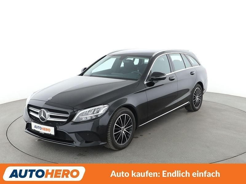 Schwarz Gebraucht 2018 Mercedes C220 Avantgarde Kombi | 20.750 € (Guter Preis) - Bild 1/3