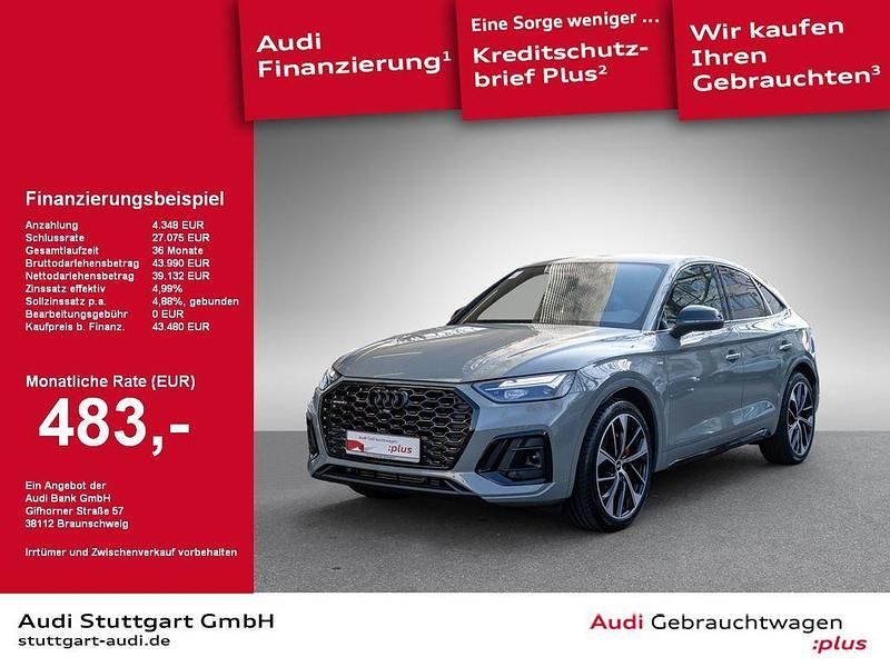 Grau Gebraucht 2021 Audi Q5 Sportback S-Line SUV | 46.999 € (Teuer) - Bild 1/2