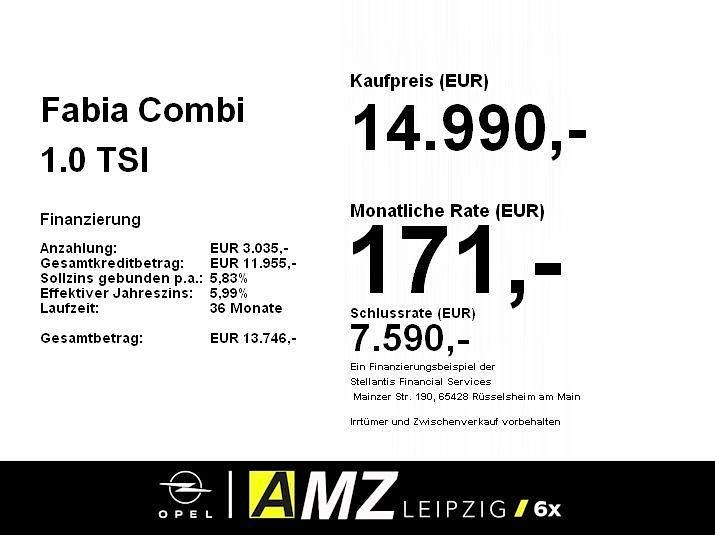 Gebraucht Skoda Fabia 110 PS (80 kW) 2020 Raceblau (metallic) Kombi