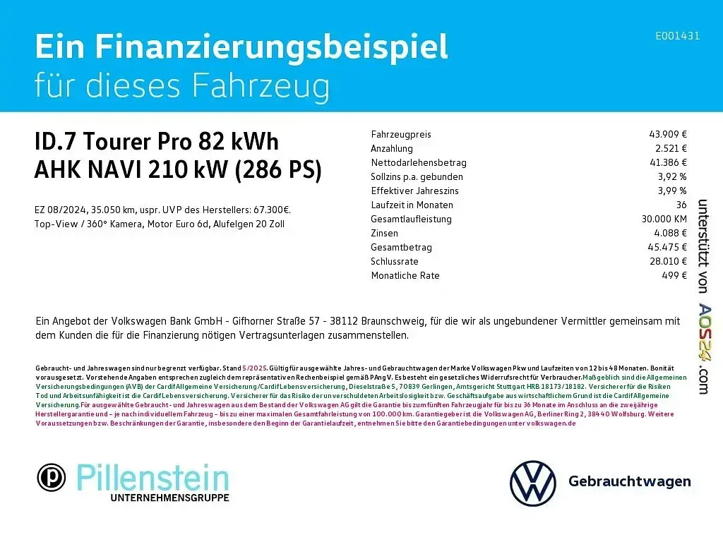 Gebraucht VW ID.7 Pro 210 kW (286 PS) 2024 Weiß Kombi
