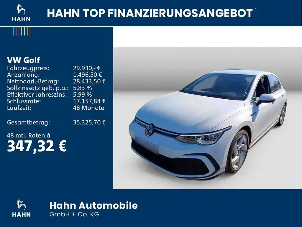 Gebraucht VW Golf VIII GTD 200 PS (147 kW) 2024 Weiß Limousine