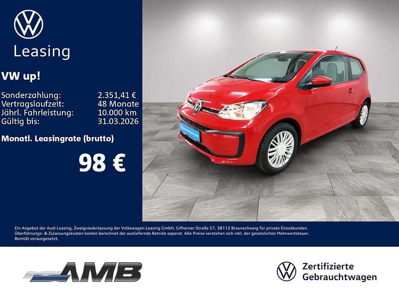 Gebraucht VW up! 65 PS (47 kW) 2023 Rot Kleinwagen
