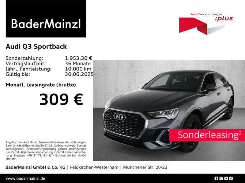Grau Gebraucht 2024 Audi Q3 Sportback S-Line SUV | 40.930 € (Guter Preis) - Bild 1/3