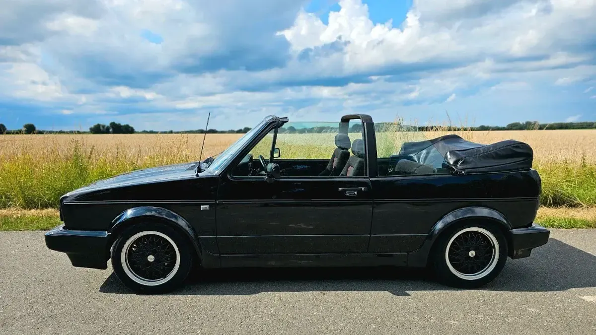 Gebraucht VW Golf Cabriolet Karmann 98 PS (72 kW) 1992 Schwarz Cabrio